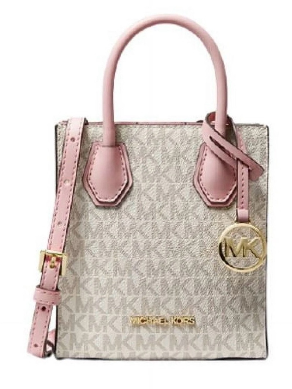 MICHAEL KORS Mercer Extra-Small Logo and Leather Crossbody Bag
